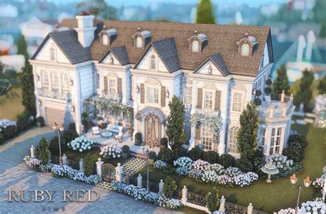 Sims 4 Harmony Family House 模擬市民4 和諧家庭住宅 [Ruby Red Sims]