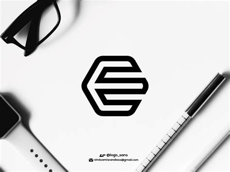E Logo design inspiration by logo_sans on Dribbble