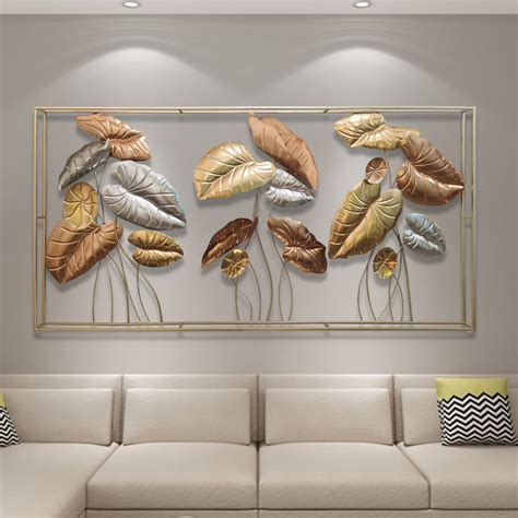 3D Leaves Metal Wall Art