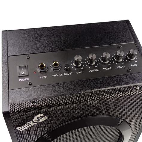 RockJam 20 Watt Electric Guitar Amplifier with Headphone Input, Three ...