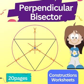 Construct the perpendicular bisector - Perpendicular Bisector Worksheets