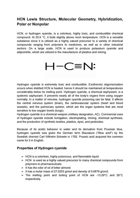 Hcn Polarity