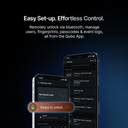 Qubo Smart Lock Essential| 7-Way Unlocking | 2 Bolts| Mobile App ...