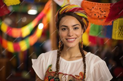 Premium Photo | Mestizo woman with asian traits wearing traditional ...