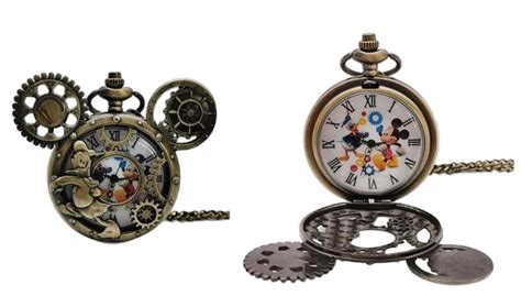 Mainstreet Classics Disney Mickey Mouse & Donald Duck Pocket Watch ...
