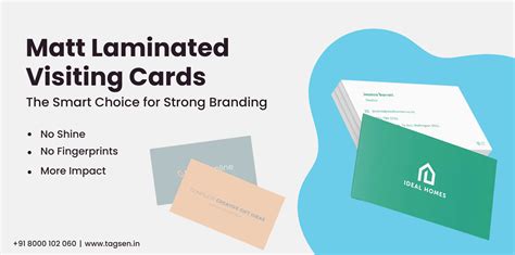 Why Matte Laminated Visiting Cards Stand Out | Tagsen