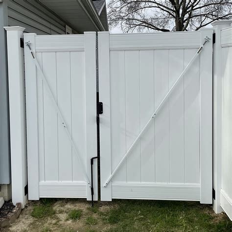 Buy True Latch 6' White Gate Brace for Vinyl - Vinyl Fence Anti Sag ...