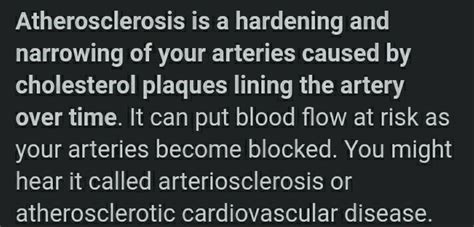 describe atherosclerosis and arteriosclerosis. - Brainly.in