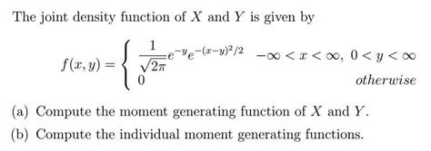Image result for Moment Generating Function of Joint Distribution Two Variables