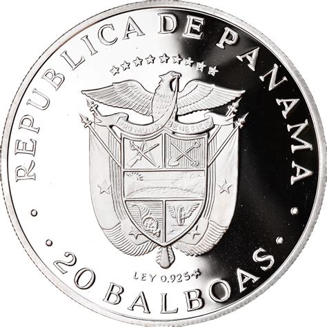 Coin, Panama, 20 Balboas, 1974, U.S. Mint, , Silver | North & Central ...