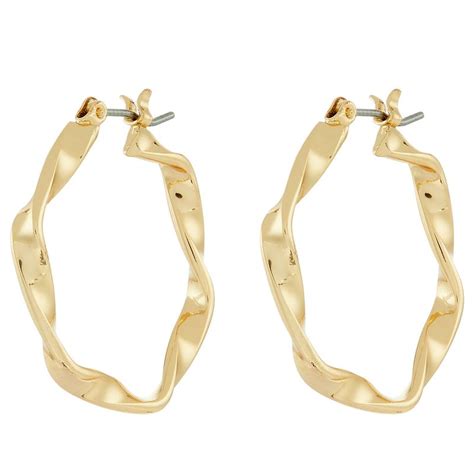 Buy Accessorize London Small Twist Hoop Earrings Online
