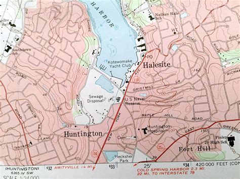 Antique Lloyd Harbor New York 1967 US Geological Survey | Etsy