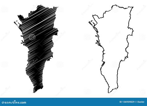 Metro Manila map vector stock vector. Illustration of icon - 136959829