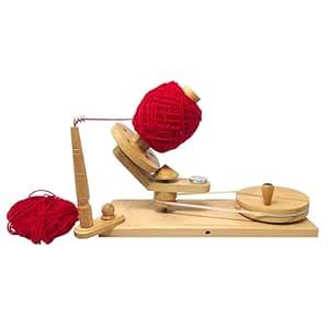 Galaxy Indiacraft Wooden 14.5 cm Dia Big Wheel Hand Operated Rapid Yarn ...