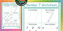 Preschool Numeracy: My Number 1 Workbook (teacher made)