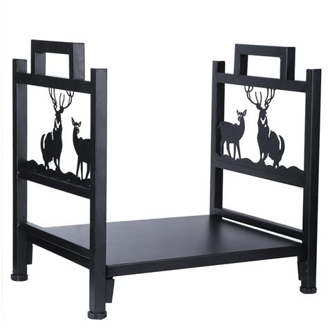 Buy GOTOTOP Large Fireplace Log Rack Indoor Outdoor Fireside Firewood ...