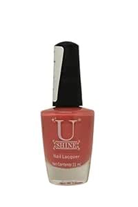 Buy U Shine Coral Shine Glossy Nail Paint | Nail Polish | No Paraben ...