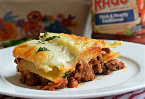 Three Cheese Meat Lasagna Recipe