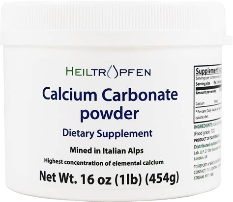 Amazon.com: mGanna 100% Natural Pure Calcium Carbonate as a Dietary ...