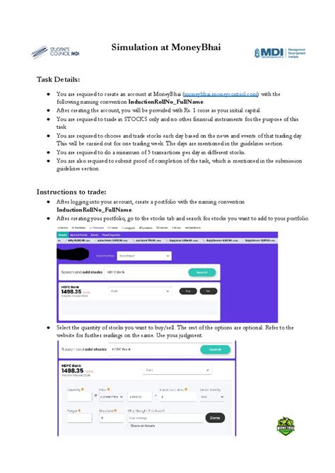 Task Money Matrix - Material practice - Simulation at MoneyBhai Task ...