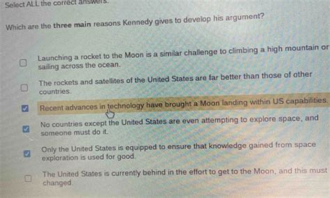 Solved: Select ALL the correct answers. Which are the three main ...