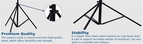PICPRO Background Stand Kit for Decoration,Photography & Videography ...