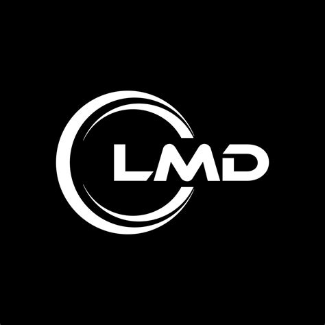 LMD letter logo design in illustration. Vector logo, calligraphy designs for logo, Poster ...