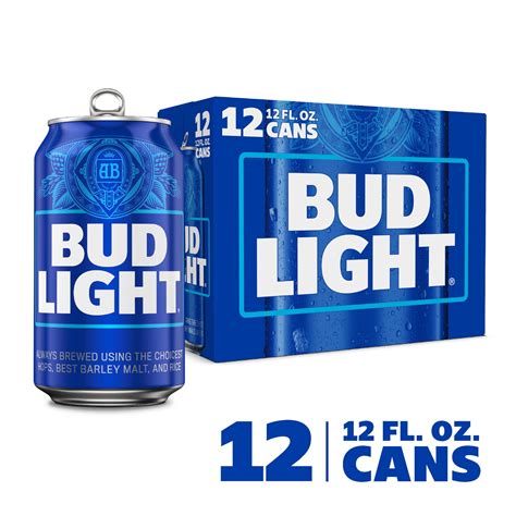Bud Light Beer, 12 Pack Lager Beer, 12 fl oz Cans, 4.2 % ABV, Domestic ...