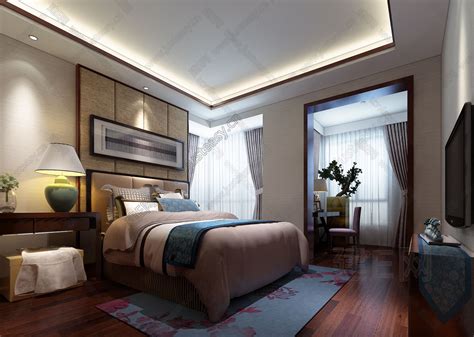新中式卧室|space|Home Decoration Design|韭零后很哇塞_Original作品-站酷ZCOOL
