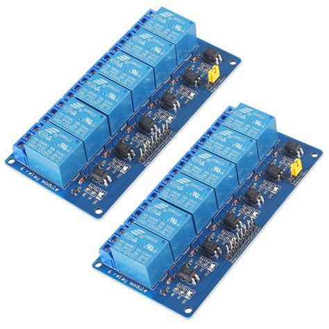 Buy AITRIP 2Pcs 6 Channel DC 12V Relay Module with Optocoupler ...