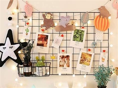 Art Street White Color Hexagon Shape DIY Metal Photo grid wall for ...