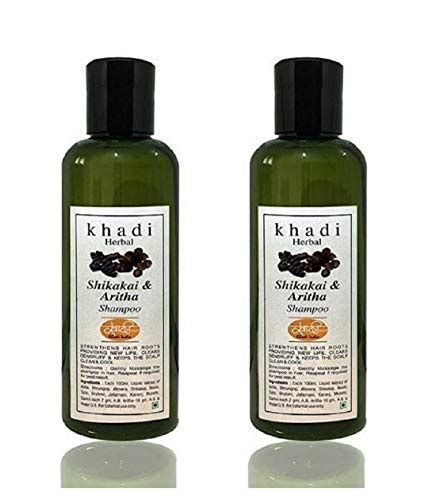 Buy Khadi Natural Herbal SHIKAKAI AND ARITHA SHAMPOO 180 ML COMBO ...