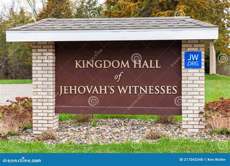 Kingdom Hall of Jehovah`s Witnesses Sign and Logo Editorial Stock Photo ...
