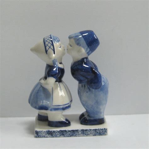 Vintage 1970s Delfts Blue Ceramic Figurines, Delightful Pose Dutch Boy ...