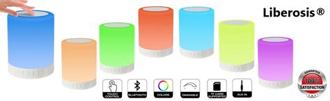 Liberosis® Smart Touch Mood Night Light with Bluetooth Music Speaker ...