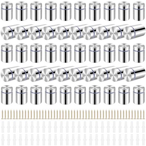 50 Packs Sign Standoff Screws Advertising Screws Stainless Steel Wall ...