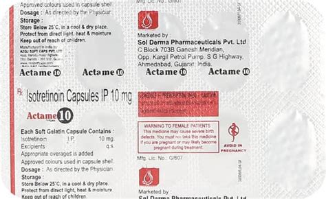 Actame 10mg Capsule: Uses, Side Effects, Price, Dosage & More Info ...