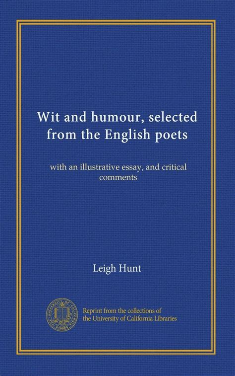 Wit and humour, selected from the English poets: with an illustrative ...