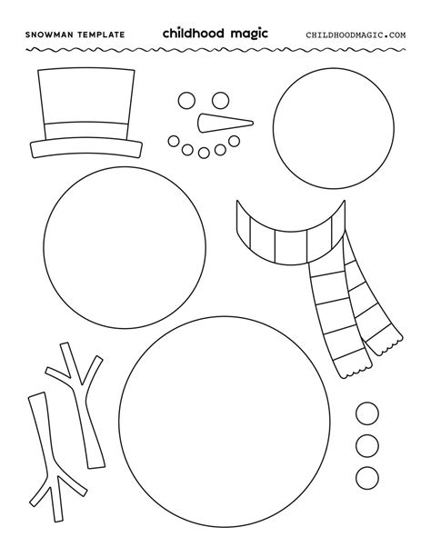 Free Printable Snowman Template