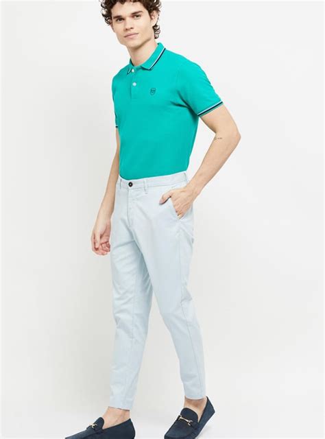 Buy Men Solid Slim Fit Polo T-shirt Online at just Rs. 499.0 ...