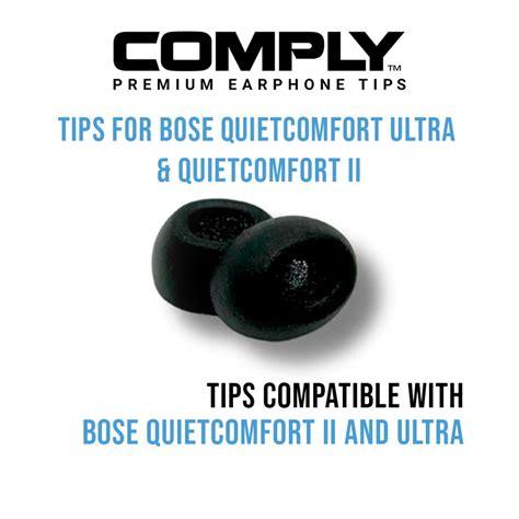 Comply Foam Ear Tips for Bose QuietComfort II and Ultra, Ultimate Comfort | Unshakeable Fit ...