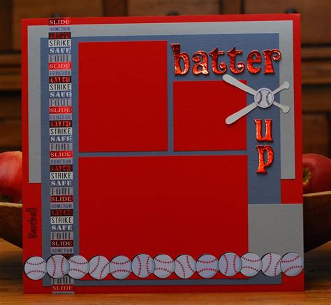 Baseball Scrapbook Paper 的图像结果