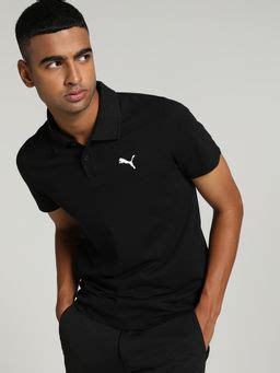 Buy Puma Mens Logo Blue Polo T-Shirt Online