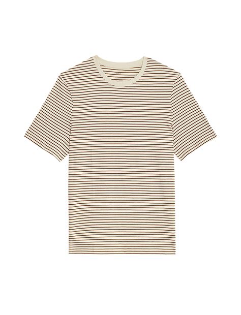 Buy Pure Cotton Striped Crew Neck T-Shirt at Marks & Spencer