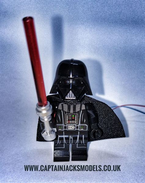 Light Up Lego Minifigure Star Wars Darth Vader 75183 - Illuminated ...