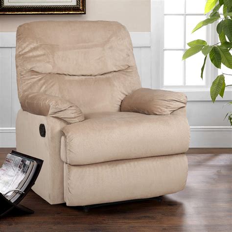 HomeTown Daniel Fabric Single Seater Recliner in Beige Colour : Amazon ...