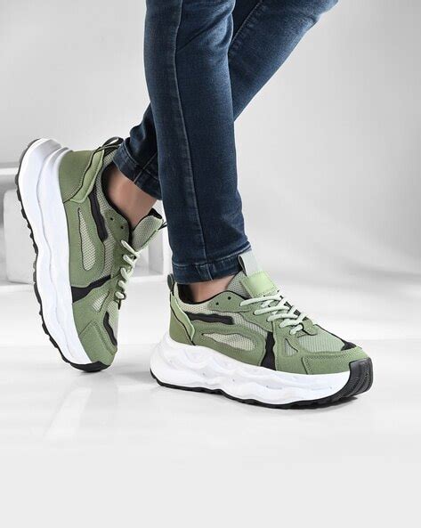 HRX by Hrithik Roshan Men Lace Up Round Toe Woven Design Sneakers ...