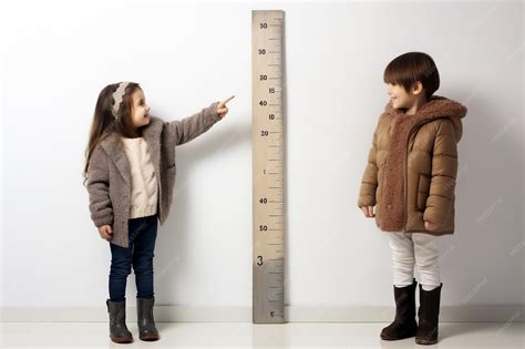 Premium Photo | Joyful Kids Height Comparison Generative AI