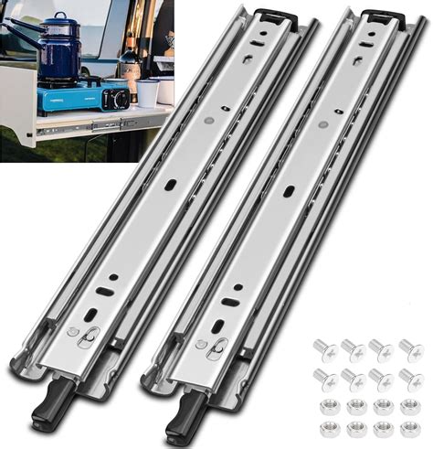 Heavy Duty Locking Drawer Slides 28 Inch 1 Pair Full Extension Drawer ...