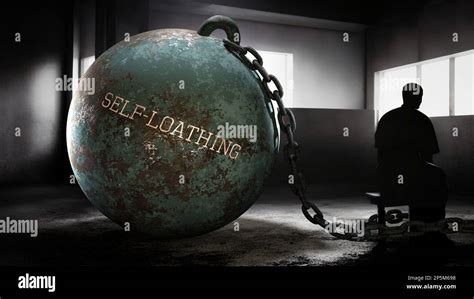 Self loathing and intimate, silent and lonely suffering human soul ...